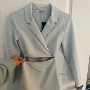 A&F Wrap-Front Cutout Blazer Dress